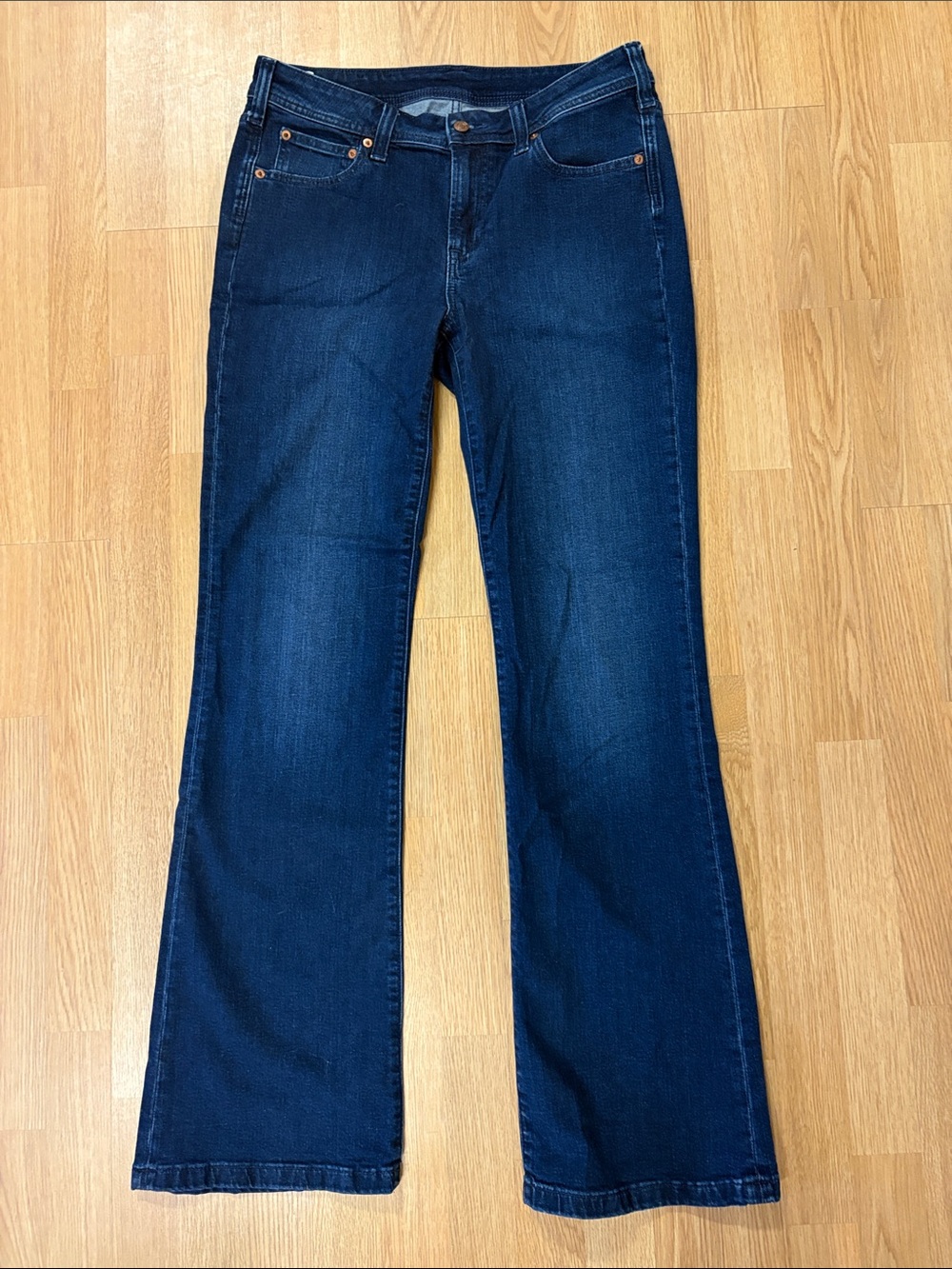 GAP Women's Dark Indigo Wide Leg Jeans Sz 12